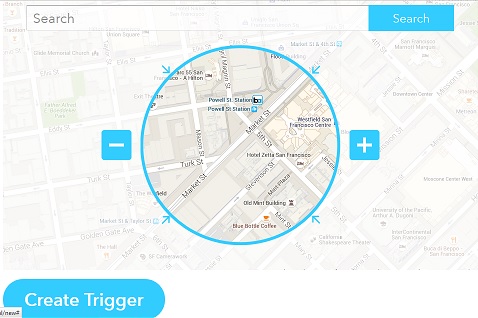 IFTTT trigger based on location