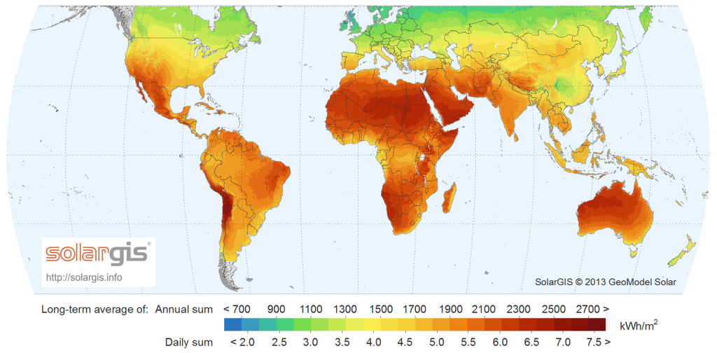 mapped every large solar plant earth